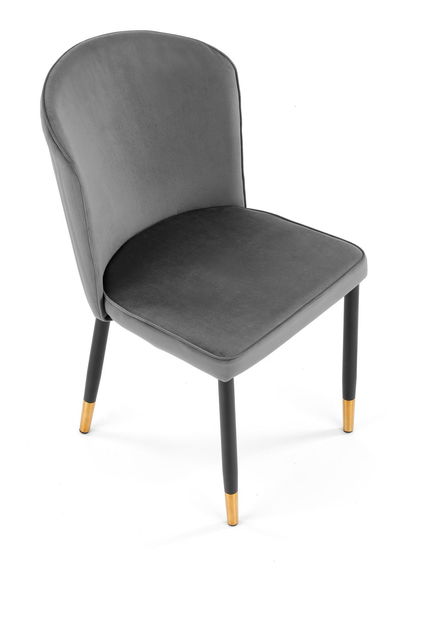 Jídelní židle Krakury (tmavě šedá + černá + zlatá)