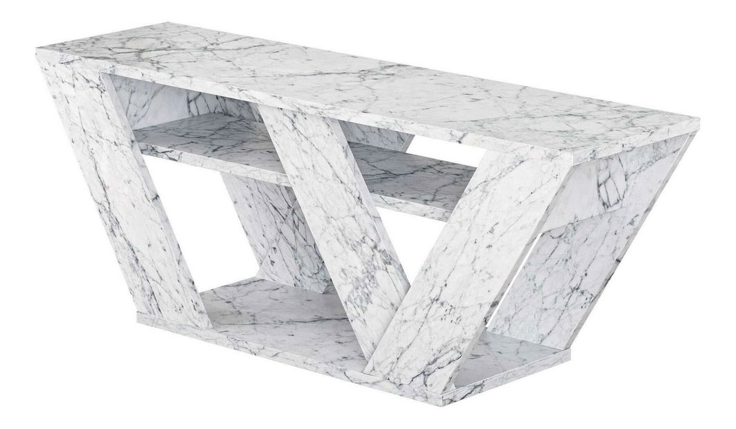 TV stolek Parvati (mramor carrara)