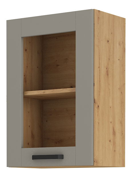 Horní kuchyňská skříňka Lucid 40 GS 72 1F (dub artisan + claygrey)