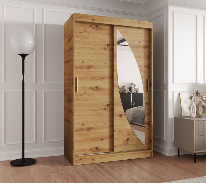 Šatní skříň 120 cm Milain (dub artisan)