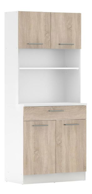 Kuchyňský kout Domini NEW (bílá + dub sonoma)