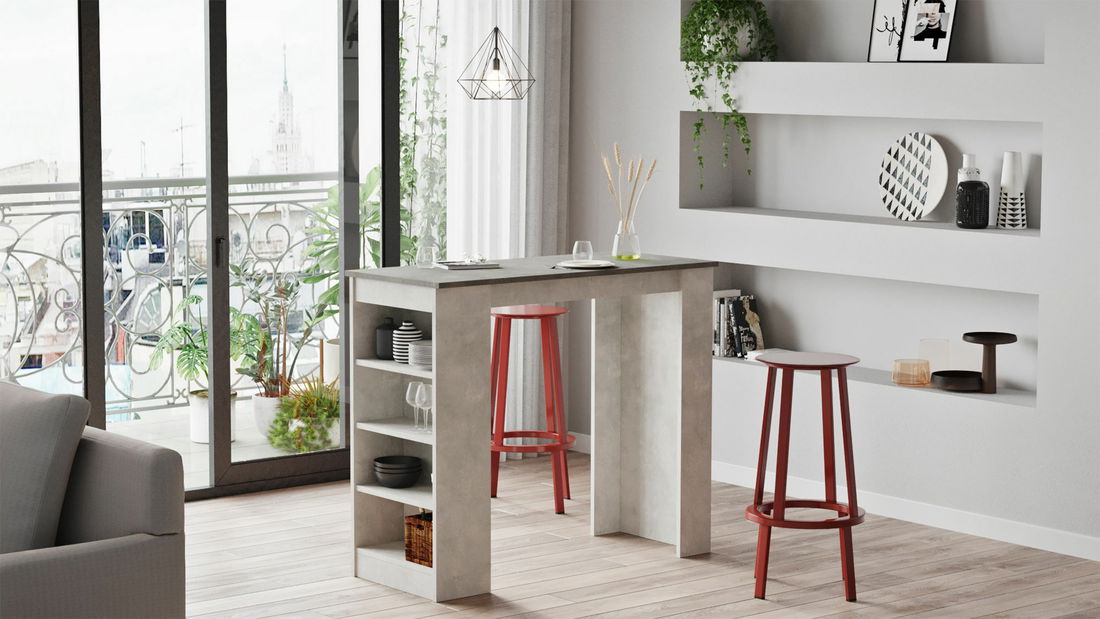 Barový stolek Stan (šedá)