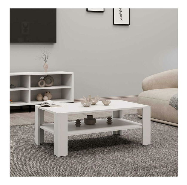 Konferenční stolek Salome 2 (diamantová bílá)