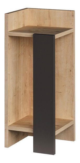 Noční stolek Emre (dub + antracit) (L)