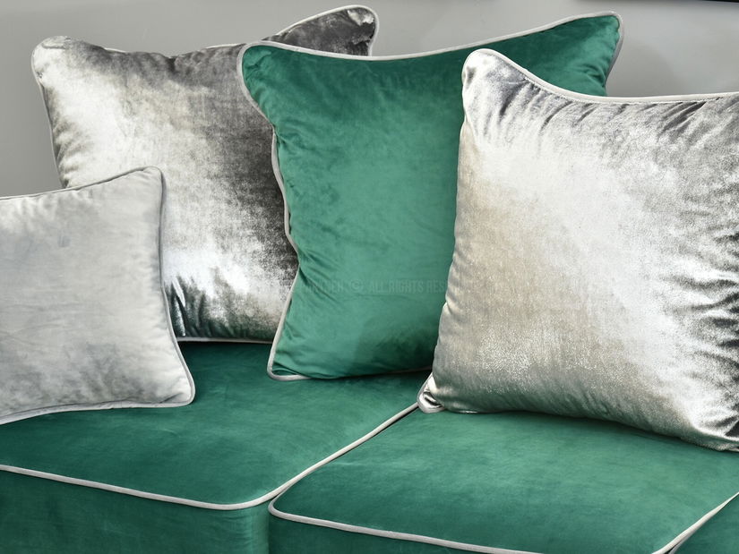 Pohovka trojsedačka Taskent (zelená + černá)