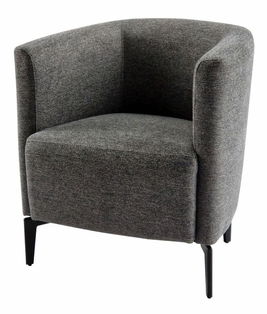 Relaxační křeslo KARV (šedá + černá)