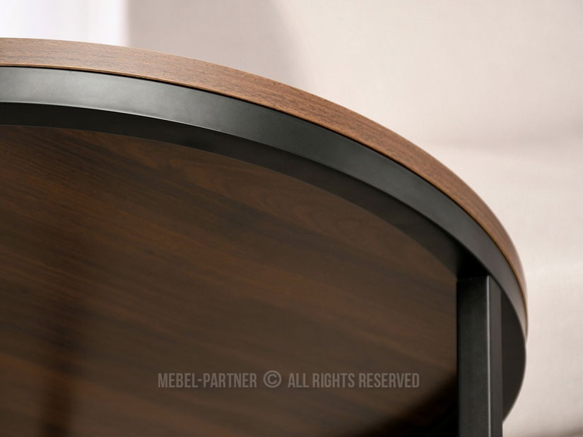 Konferenční stolek Klara (ořech + černá) *bazar