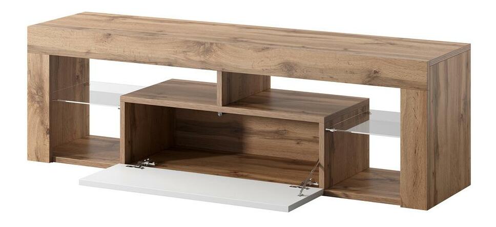 TV skříňka/stolek Bionca (dub lancelot + bílá)