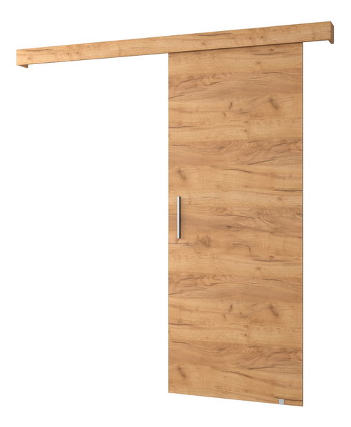 Posuvné dveře 90 cm Sharlene I (craft zlatý + craft zlatý + stříbrná)