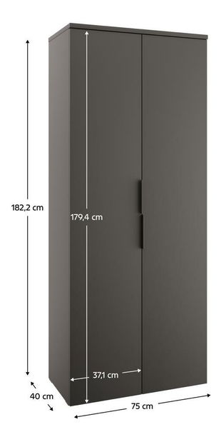 Policová skříň Alegre (antracit)