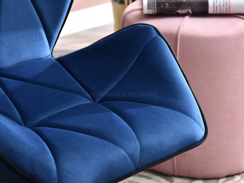 Křeslo Velma S (námořnická + chromová)