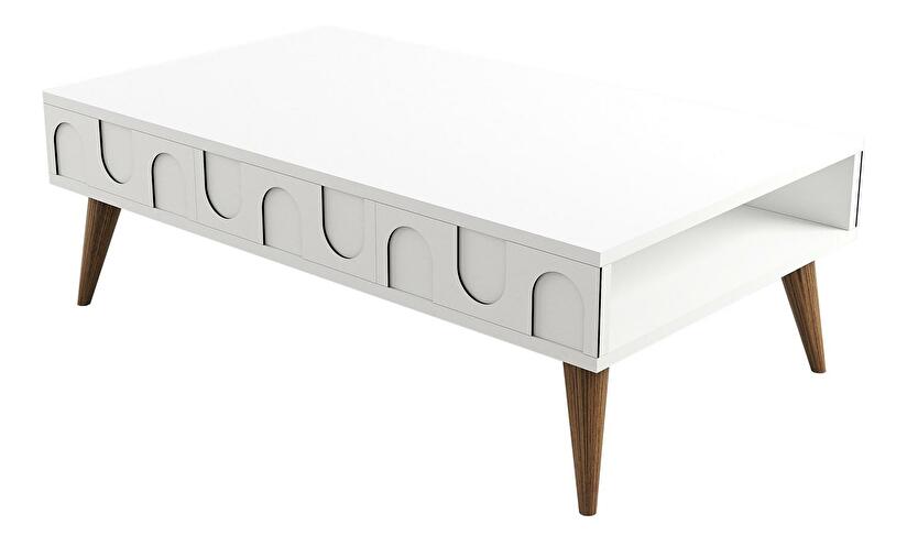  Konferenční stolek Bipemu 1 (bílá + ořech)