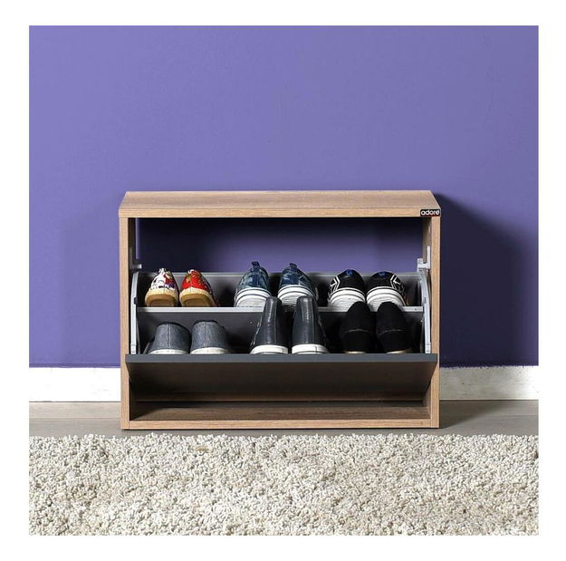 Botník (skříňka na boty) Tosina 1 (ořech světlý + antracit)