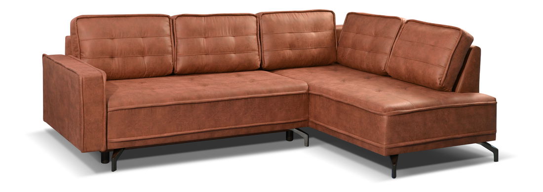 Rohová sedací souprava Tanore (oranžová) (P)