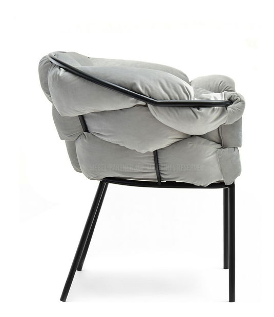 Relaxační křeslo Piplio (šedá + černá)