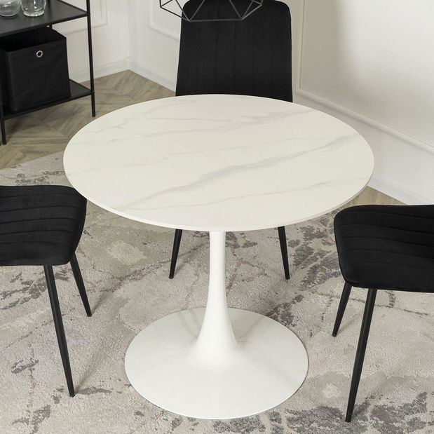 Jídelní stůl Simulacros (bílá) (pro 4 osoby)