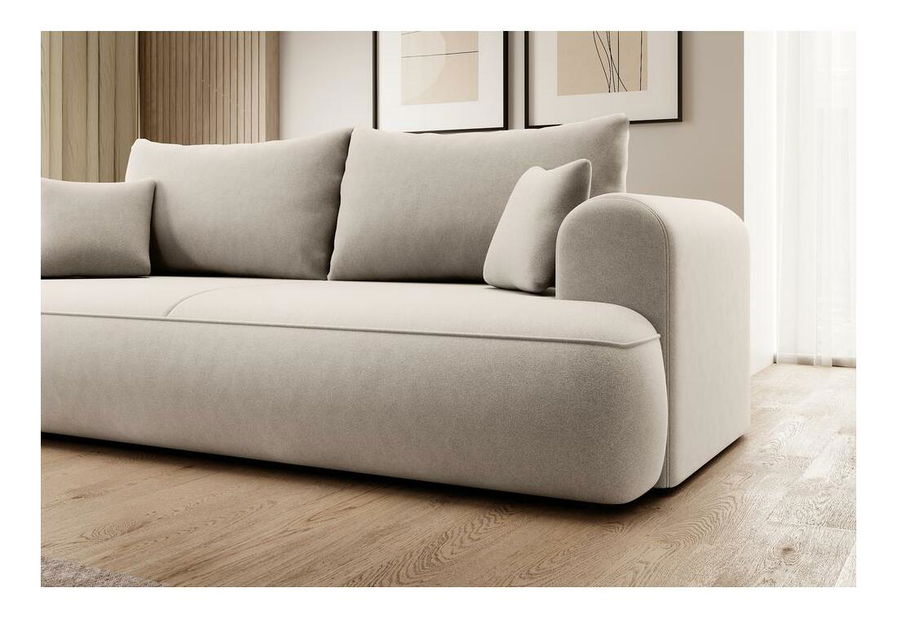 Pohovka trojsedačka Olivo S (béžová + černá) *bazar