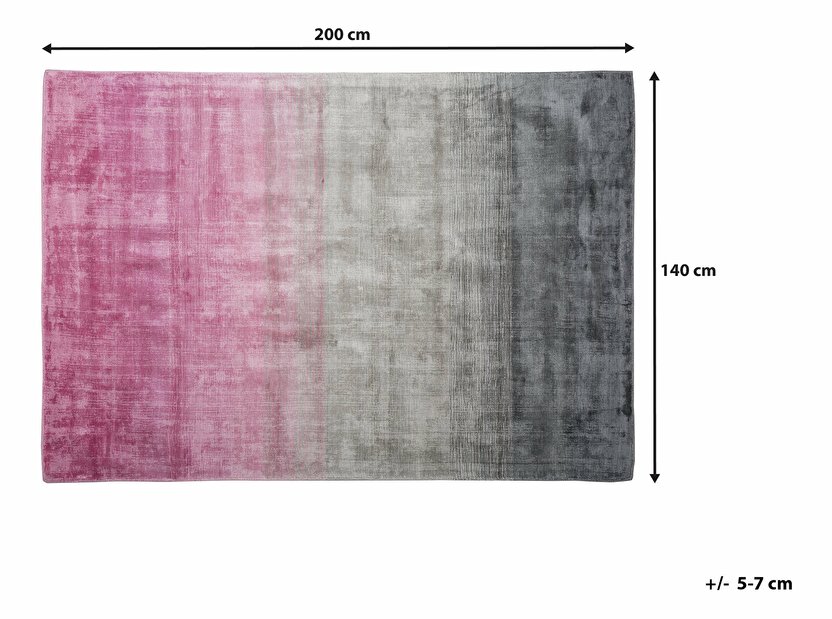 Koberec 140 cm Erbil (růžová)