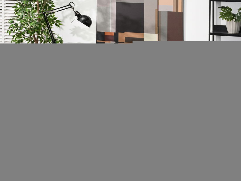 PC stolek Osto 120 (beton + bílá)