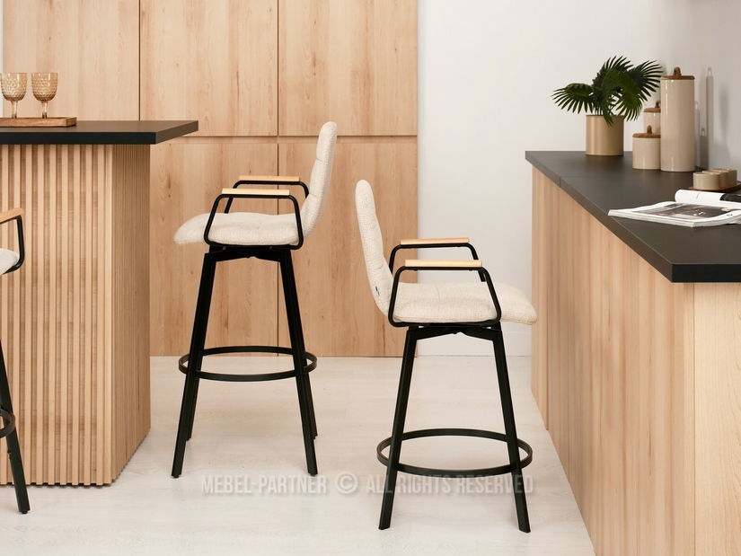 Židle Jindřich (krémová + černá)