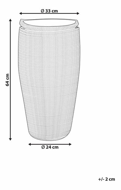 Úložný koš Arturo (bílá + černá)