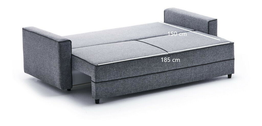 Pohovka trojsedačka Emilie (Šedá)