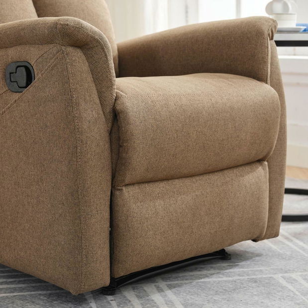 Polohovací křeslo Temor (hnědá)