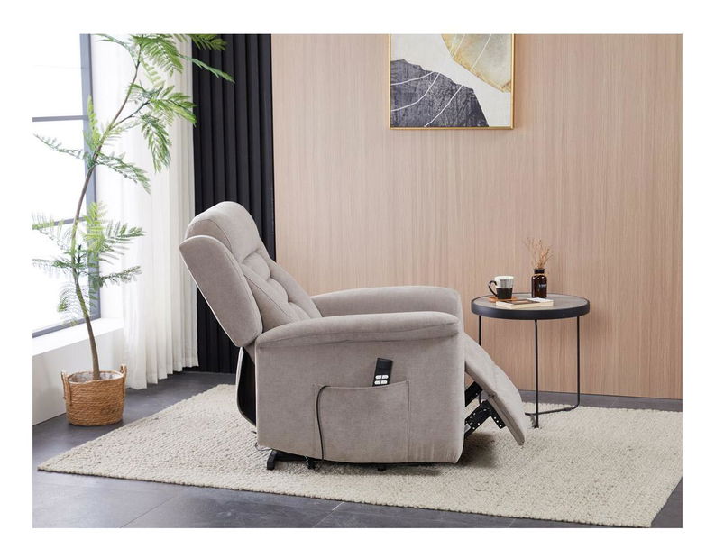 Polohovací křeslo Tonta (lanýžová)