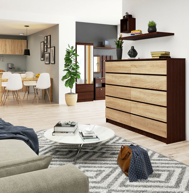 Komoda Koa II (wenge + dub sonoma)