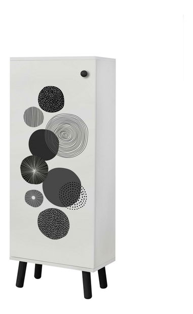 Botník (skříňka na boty) Beside 21 (bílá + černá)