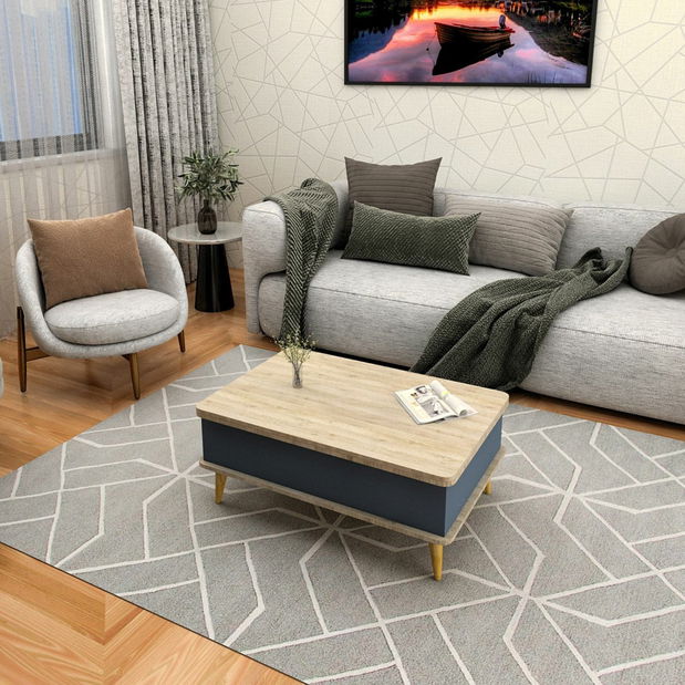 Konferenční stolek Otta (antická bílá)