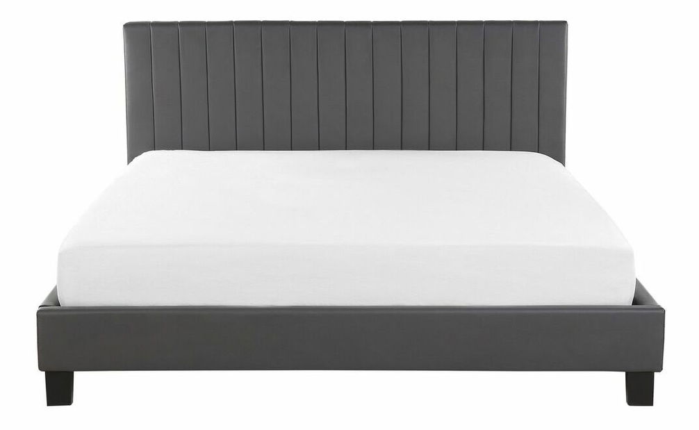 Manželská postel 180 cm PARASO (šedá) (s roštem)