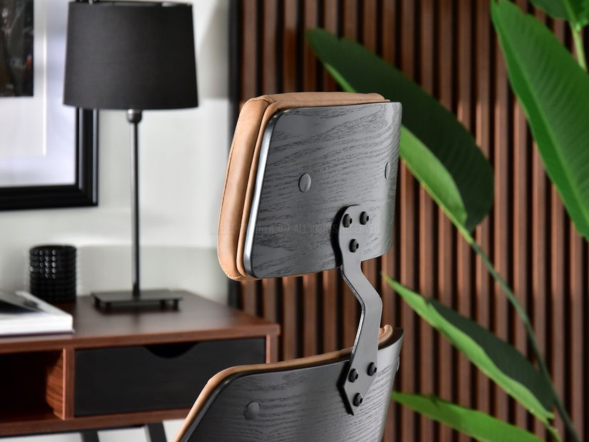 Křeslo Franc (tmavě hnědá + černá)