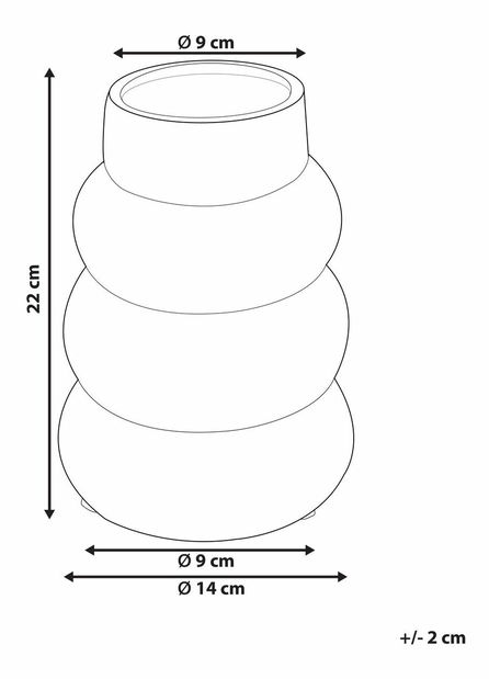 Váza Pirza (bílá)