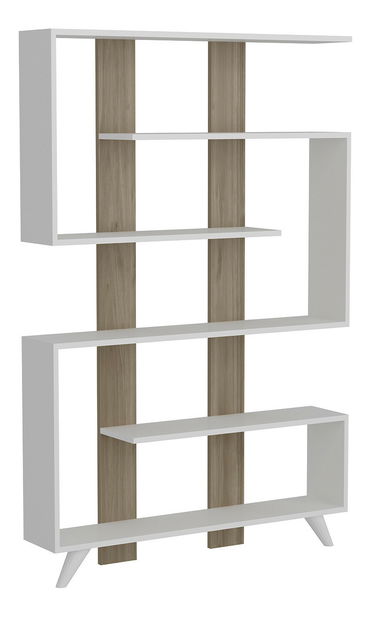 Regál Ryan (Bílá + Ořech)