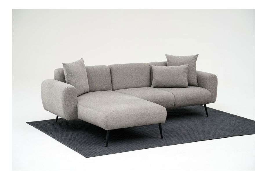 Rohová sedací souprava Slider (L) (světle šedá)