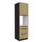 Potravinová kuchyňská skříňka na troubu Carminia 60 DPS-210 3S1F PREMIUM BOX (dub cremona + černá)