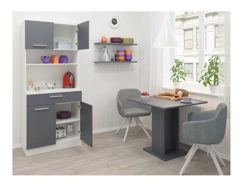 Kuchyňský kout Domini NEW (bílá + grafit)