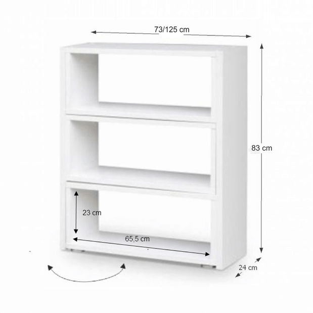 Regál Klonale III 85 (bíla)