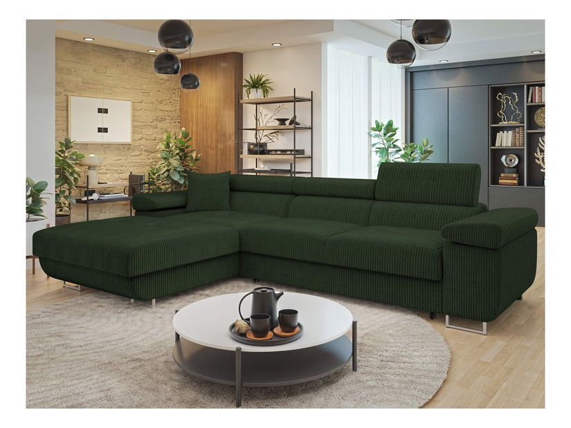 Rohová sedačka Terazuro Mini S (šedá) (s úl. prostorem) (P)