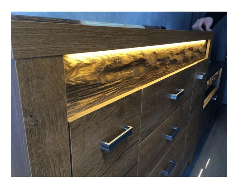 Vitrína Inneas 03 (jasan tmavý)