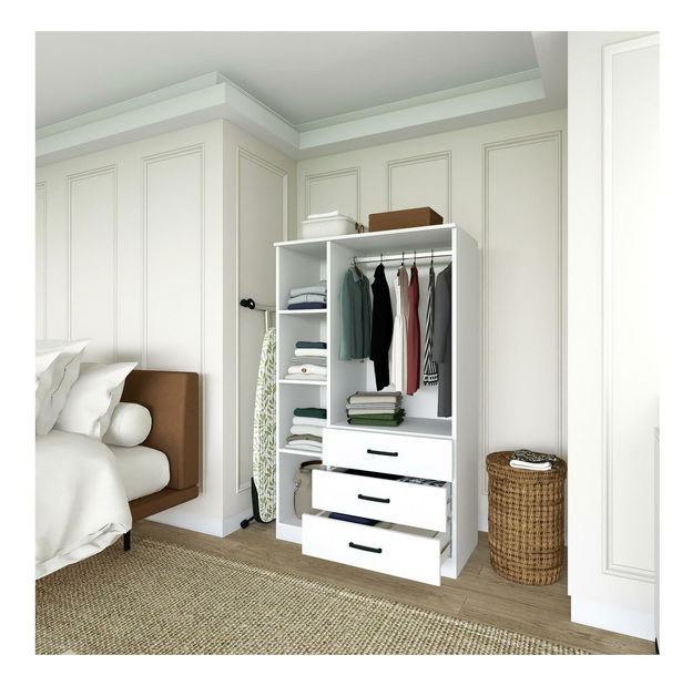 Šatní skříň Essy 56 (bílá matná)