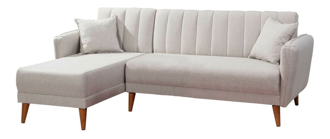 Rohová sedací souprava Adrie (L) (Krémová)