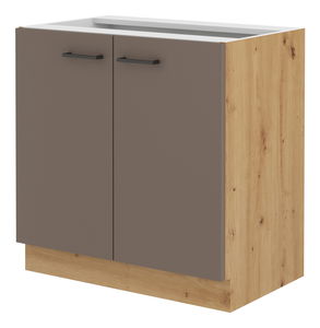 Dolní kuchyňská skříňka Barb 80 D 2F BB (dub artisan + truflová)
