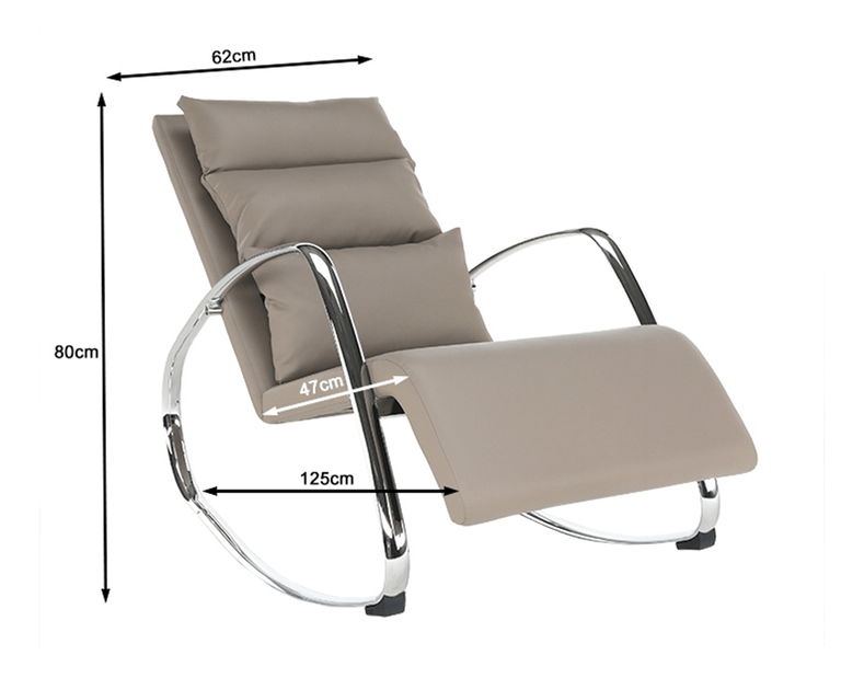 Houpací křeslo Dodford (cappuccino)