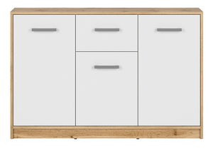 Komoda BRW Matos KOM3D1S (dub wotan + bílá)