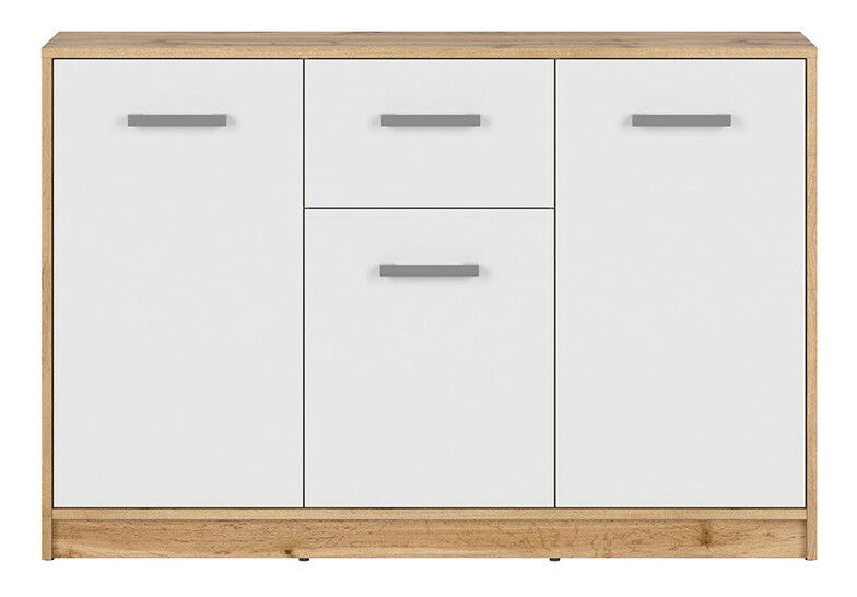 Komoda BRW Matos KOM3D1S (dub wotan + bílá)