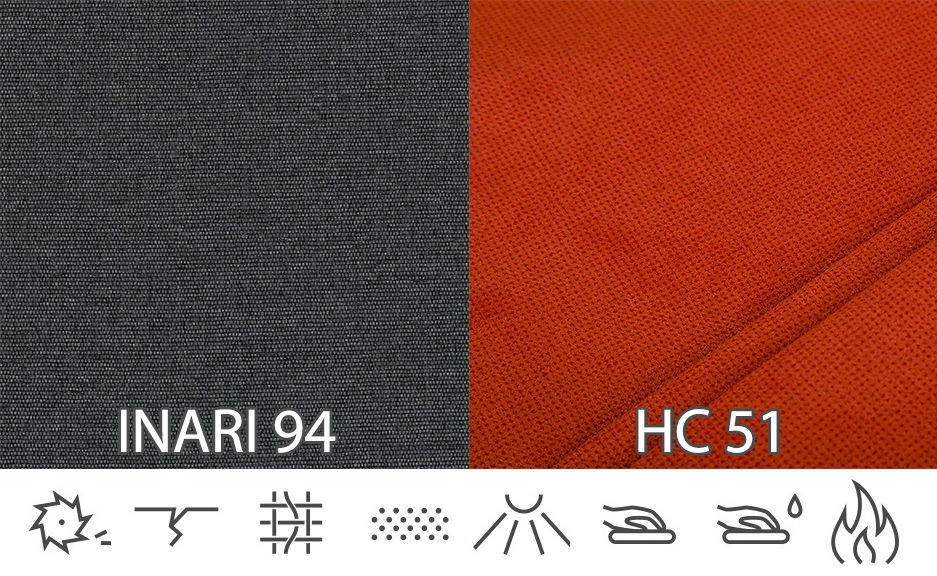 Rohová sedací souprava Fidelia (tmavě šedá + oranžová) (L)