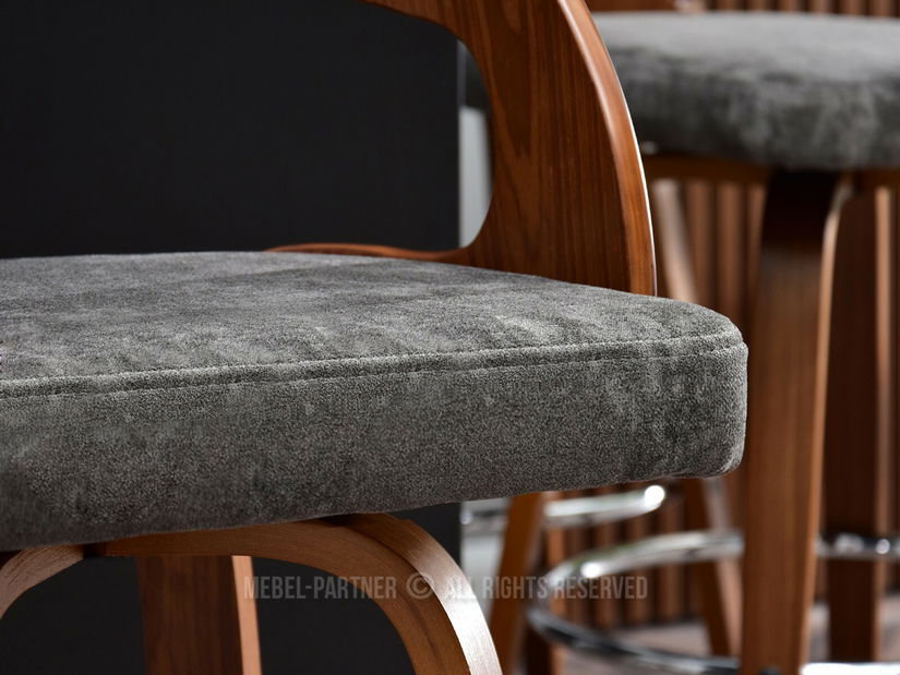 Židle Hook (ořech + chromová)