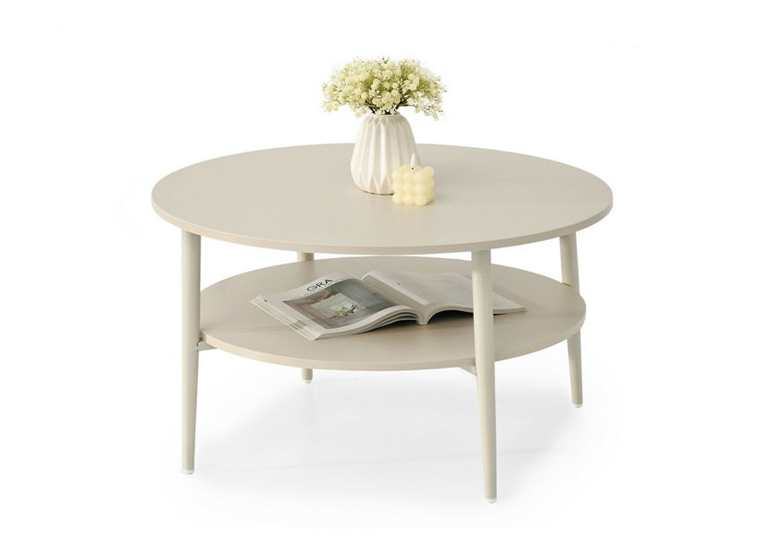 Konferenční stolek Rogatoria (krémová)
